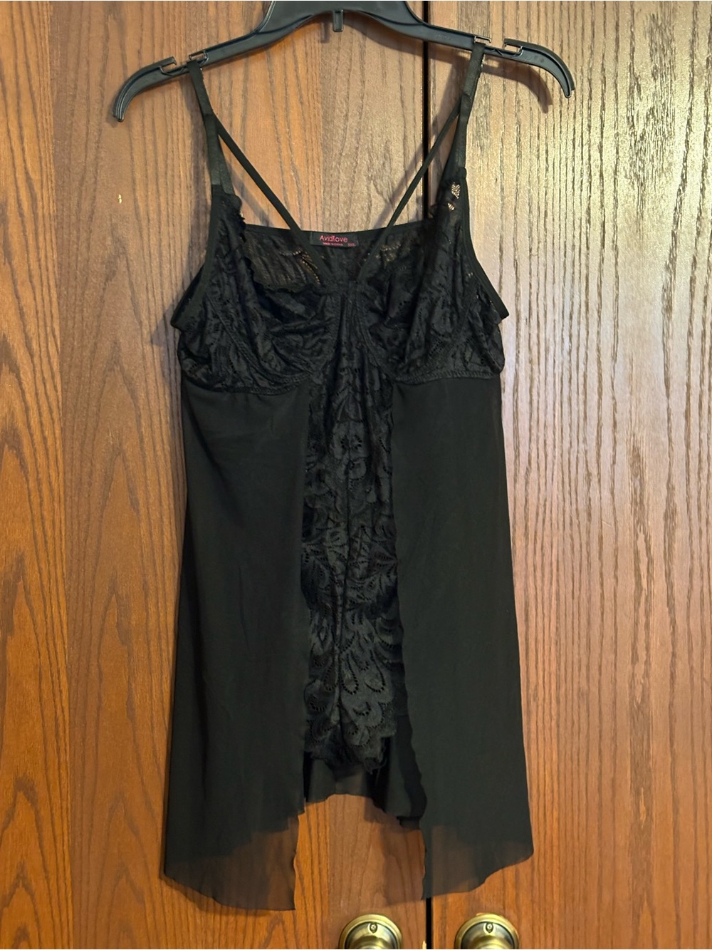 Black Lace Slip Dress - Women's Intimates